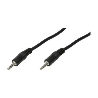LogiLink 3.5mm - 3.5mm, 1m, 3.5mm, Male, 3.5mm, Male, 1 m, Black