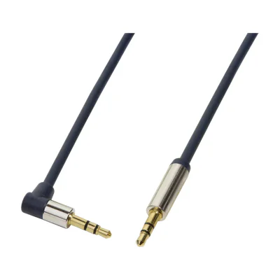 LogiLink 3.5mm - 3.5mm 1m, 3.5mm, Male, 3.5mm, Male, 1 m, Blue