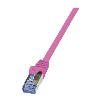 LogiLink 7.5m Cat.6A S/FTP, 7.5 m, Cat6a, S/FTP (S-STP), RJ-45, RJ-45, Pink
