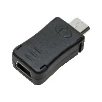 LogiLink AU0010, Micro USB, Mini USB, Black