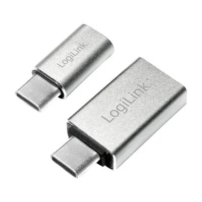 LogiLink AU0040, USB 3.1 C, USB 3.0 A, Micro USB 2.0, Aluminium