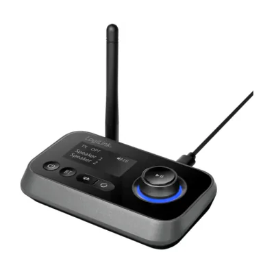 LogiLink BT0062, AV transmitter & receiver, Wireless, Black