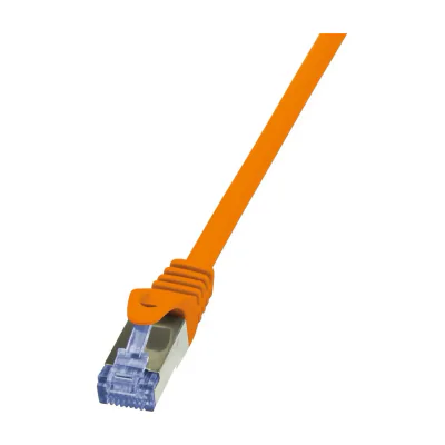 LogiLink Cat6a S/FTP, 5m, 5 m, Cat6a, S/FTP (S-STP), RJ-45, RJ-45, Orange