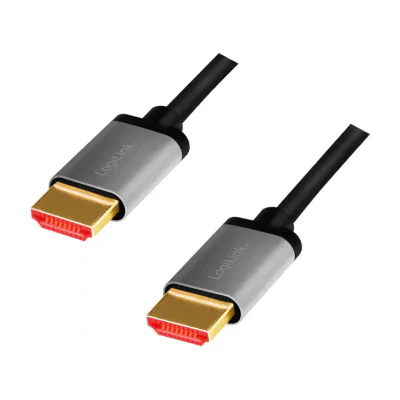 LogiLink CHA0104, 1 m, HDMI Type A (Standard), HDMI Type A (Standard), 3D, 48 Gbit/s, Black