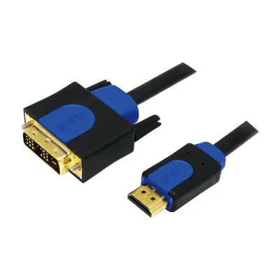 LogiLink CHB3102, 2 m, HDMI Type A (Standard), DVI-D, Male, Male, Straight