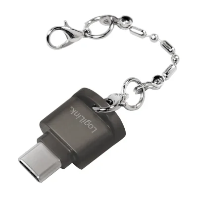 LogiLink CR0039, MicroSD (TransFlash), MicroSDHC, MicroSDXC, Grey, 480 Mbit/s, Activity, USB 2.0, 16 mm