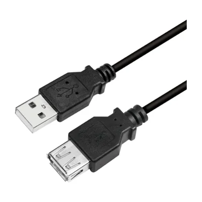 LogiLink CU0011B, 3 m, USB A, USB A, USB 2.0, 0.48 Gbit/s, Black