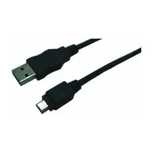LogiLink CU0014, 1.8 m, USB A, Mini-USB B, USB 2.0, Male/Male, Black