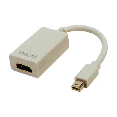 LogiLink CV0036A, 0.1 m, Mini DisplayPort, HDMI Type A (Standard), Male, Female, 6.75 Gbit/s