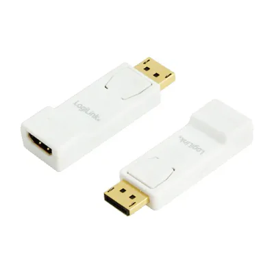 LogiLink CV0057, DisplayPort, HDMI, White, Yellow