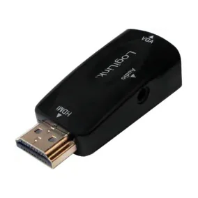 LogiLink CV0107, HDMI, VGA, Black