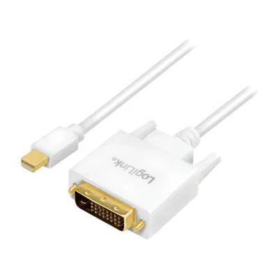 LogiLink CV0137, 1.8 m, Mini DisplayPort, DVI, Male, Male, Gold