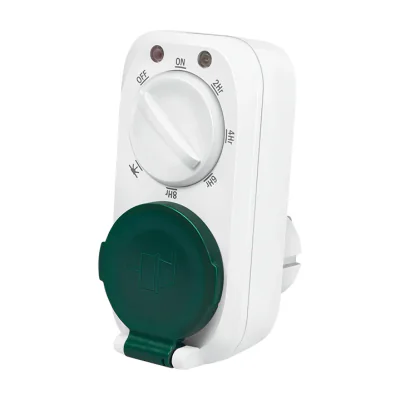 LogiLink ET0013, Daily timer, White, Rotary, IP44, 230 V, 50 Hz