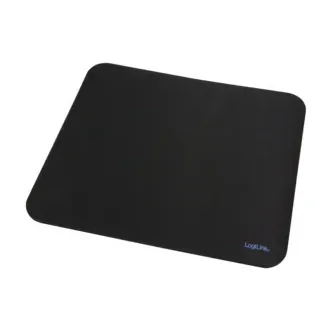 LogiLink ID0117, Black, Monochromatic, Fabric, Foam, Rubber, Non-slip base, Gaming mouse pad
