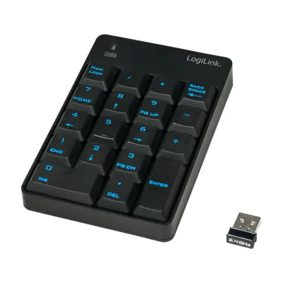 LogiLink ID0120, RF Wireless, 18, Universal, Black
