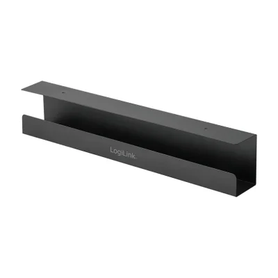 LogiLink KAB0070, Cable tray, Desk, Steel, Black