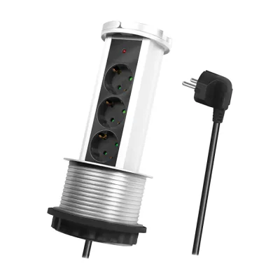 LogiLink LPS235A, 1.8 m, Indoor, Black, Silver, 3 AC outlet(s), 250 V, 16 A