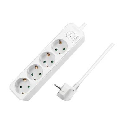 LogiLink LPS245, 1.5 m, Indoor, Type F, Type F (CEE 7/4), IP20, White