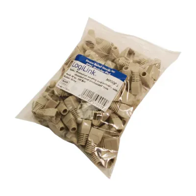 LogiLink MP0005, Cable boot, Grey, RJ-45, 100 pc(s)