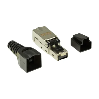 LogiLink MP0044, RJ-45, Stainless steel, Cat6a, U/FTP (STP), ROHS, CE, -10 - 60 °C
