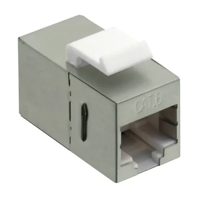 LogiLink NK4011, Flat, Metallic, White, RJ45, RJ45, Female, Female