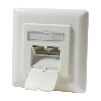 LogiLink NP0021, RJ-45, STP, 6a, Metallic, White, ISO/IEC 11801, TIA/EIA 568B.2-10, 80 mm