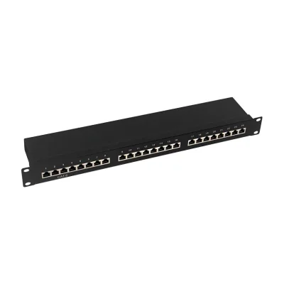 LogiLink NP0055, Cat6, S/UTP (STP), Black, Steel, RoHS, ISO/IEC 11801, TIA/EIA 568C.2