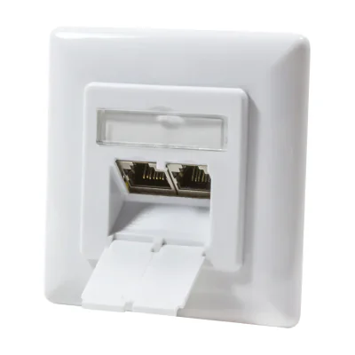 LogiLink NP0123, RJ-45, STP, 6a, Metallic, White, ISO/IEC 11801, TIA/EIA 568B.2-10, 80 mm