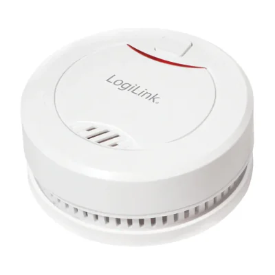 LogiLink SC0010, Photoelectrical reflection detector, Wireless, White, 85 dB, Surface-mounted, 10 year(s)
