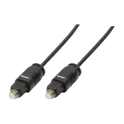 LogiLink Toslink - Toslink, 0.5m, TOSLINK, Male, TOSLINK, Male, 0.5 m, Black