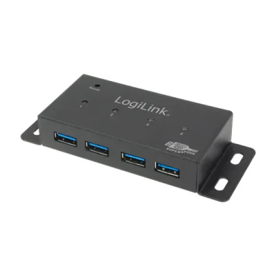 LogiLink UA0149, USB 3.2 Gen 1 (3.1 Gen 1) Type-A, 5000 Mbit/s, Grey, 230 V, 3.5 A