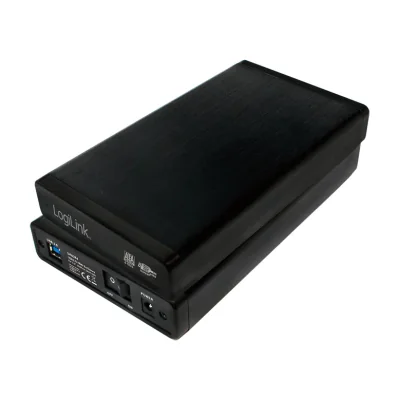 LogiLink UA0284, HDD enclosure, 3.5", Serial ATA, 5 Gbit/s, USB connectivity, Black