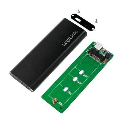 LogiLink UA0314, SSD enclosure, M.2, Serial ATA, 10 Gbit/s, USB connectivity, Black