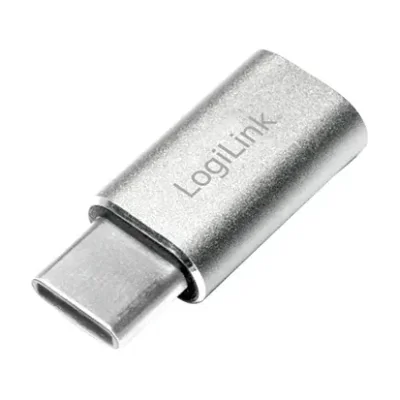 LogiLink USB3.1-C/Micro USB2.0, USB3.1-C, Micro USB2.0, Silver