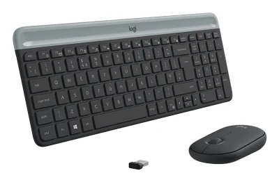 LOGITECH 920-009204 Logitech MK470 Wireless Keyboard si Mouse Combo, Grafit, US