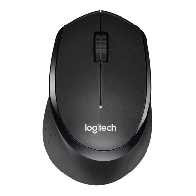 Logitech B330 Silent Plus. Form factor: Right-hand. Movement detection technology: Optical, Device interface: RF Wireless, Movement resolution: 1000 DPI, Buttons type: Pressed buttons, Buttons quantity: 3, Scroll type: Wheel. Power source: Batteries.