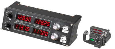 LOGITECH Flight Radio Panel Flight simulator instrument panel wired for PC