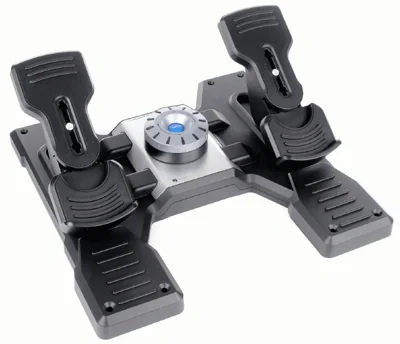 LOGITECH Flight Rudder Pedals Pedals wired for PC