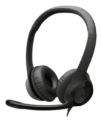 LOGITECH H390 USB-C Computer Headset Midnight Black