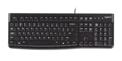 LOGITECH K120 Corded Keyboard black USB ESP MEDITER