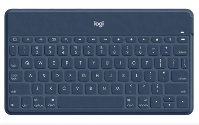 Logitech Keys-To-Go Classic Keyboard with iPhone Stand - Blue - US