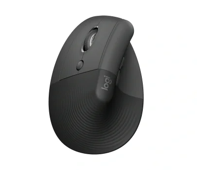 LOGITECH Lift Vertical Ergonomic Mouse Vertical mouse ergonomic left-handed optical 6 buttons wireless Bluetooth 2.4 GHz