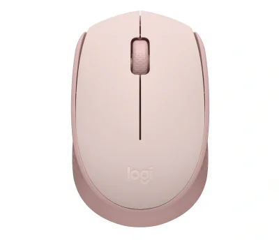 LOGITECH M171 Mouse right and left-handed optical 3 buttons wireless 2.4 GHz USB wireless receiver pink