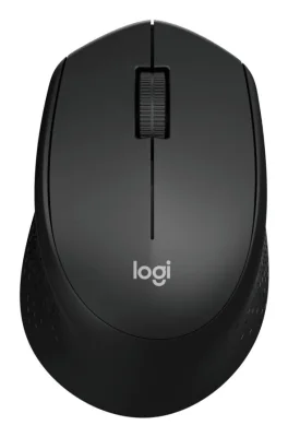 LOGITECH M330 SILENT PLUS Mouse 3 buttons wireless 2.4 GHz USB wireless receiver black