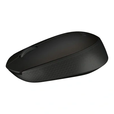 Mouse wireless Logitech B170, optic, interfata USB, rezolutie 1000 DPI, numar butoane 2/1, negru