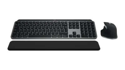 Logitech MX Keys S Combo for Mac MX Master 3S for Mac, MX Keys S for Mac & MX Palm Rest - Space Grey - US/INT