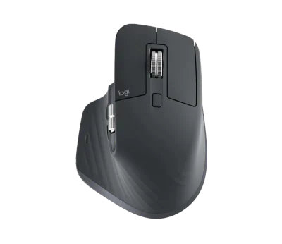 Logitech MX Master 3S. Form factor: Right-hand. Device interface: RF Wireless + Bluetooth, Movement resolution: 8000 DPI, Buttons type: Pressed buttons, Buttons quantity: 7, Scroll type: Wheel. Power source: Batteries. Works on any surface. Product c