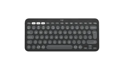 Logitech Pebble Keys 2 Slim, minimalist Bluetooth keyboard with customizable keys - Tonal Graphite - US