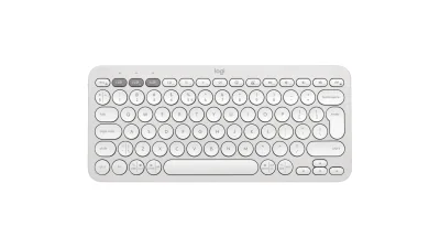Logitech Pebble Keys 2 Slim, minimalist Bluetooth keyboard with customizable keys - Tonal White - US