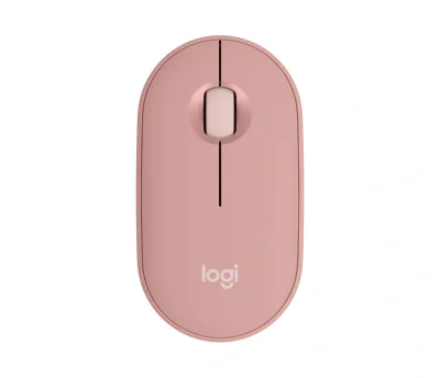 LOGITECH Pebble Mouse 2 M350s Mouse optical 3 buttons wireless Bluetooth 5.2 LE tonal rose